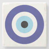 Evil Eye Blue Mati Untersetzer (Vorderseite)