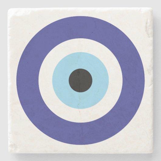 Evil Eye Blue Mati Untersetzer (Vorderseite)