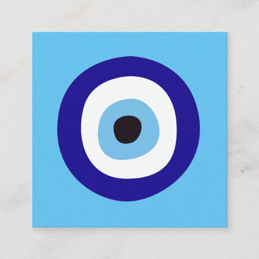 Evil Eye Blue Nazar Good Karma Pass auf der Karte (Vorderseite)