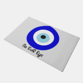 Evil Eye Blue Nazar No Evil Eye Schutz Fußmatte (Schrägansicht)