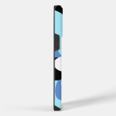 Evil Eye Blume Soft Blue Griechisch Amulet Ästheti iPhone Hülle (Rechte Seite)