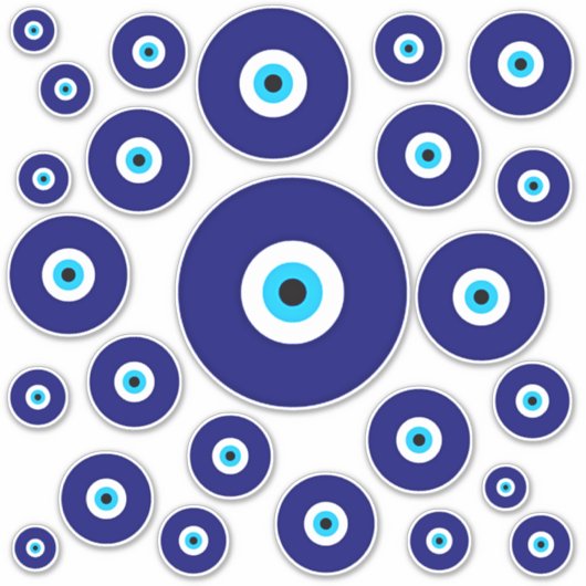 Evil Eye Charm Aufkleber (Vorderseite)