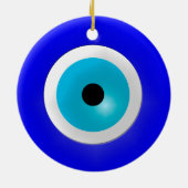 Evil Eye Charm Keramik Ornament (Hinten)