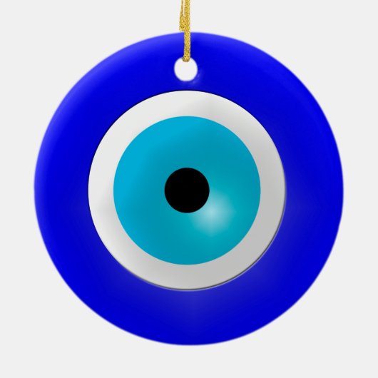 Evil Eye Charm Keramik Ornament (Hinten)