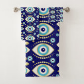 Evil Eye Charm Muster Badhandtuch Set (Insitu)