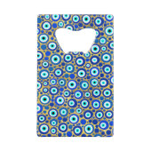 Evil Eye Charm Muster Geldbeutel Flaschenöffner (Vorderseite)