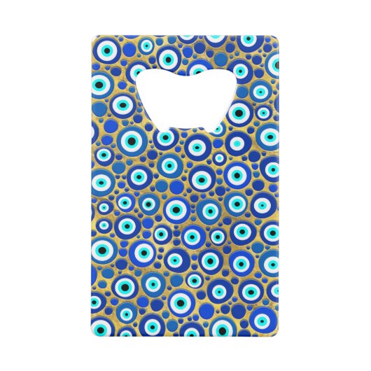 Evil Eye Charm Muster Geldbeutel Flaschenöffner (Rückseite)