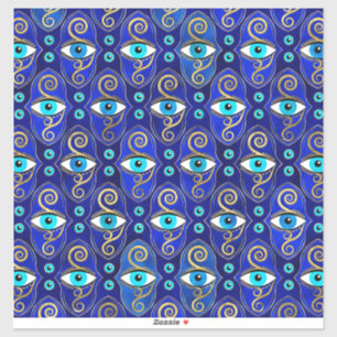 Evil Eye Charm Pattern Aufkleber