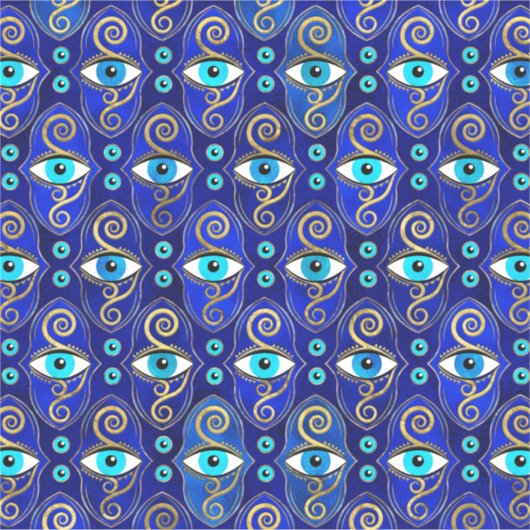 Evil Eye Charm Pattern Aufkleber (Vorderseite)
