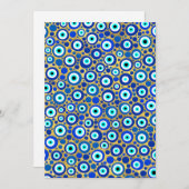 Evil Eye Charm Pattern Feiertagskarte (Vorne/Hinten)