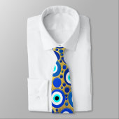 Evil Eye Charm Pattern Krawatte (Gebunden)