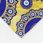 Evil Eye Charm-Ziermuster Fleecedecke (Ecke)