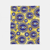 Evil Eye Charm-Ziermuster Fleecedecke (Vorderseite)