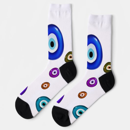 Evil Eye Design Socken (Linkes Detail)