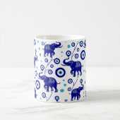 Evil Eye Elephant Viel Glück Amulet Muster Kaffeetasse (Mittel)