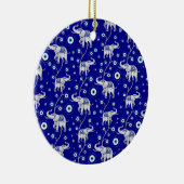 Evil Eye Elephant Viel Glück amulet Muster Keramik Ornament (Rechts)