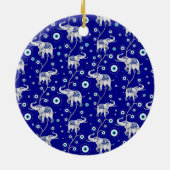 Evil Eye Elephant Viel Glück amulet Muster Keramik Ornament (Hinten)
