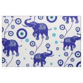 Evil Eye Elephant Viel Glück Amulet Muster Stoff (Fat Quarter (45,7 x 55,9 cm))