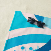 Evil Eye farbenfroh Blue Modern Beach Handtuch (Beispiel)