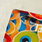Evil Eye farbige Strandtuch (Beispiel)