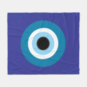 Evil Eye Fleece Blanket (Vorderseite (Horizontal))