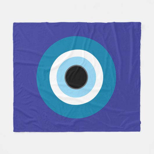 Evil Eye Fleece Blanket (Vorderseite (Horizontal))