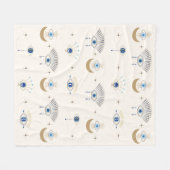 Evil Eye Fleece Blanket (Vorderseite (Horizontal))