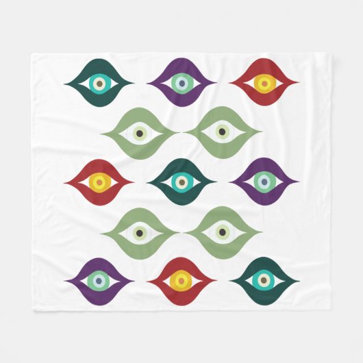 Evil Eye Fleecedecke (Vorderseite (Horizontal))