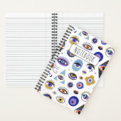 Evil Eye for Viel Glück Protection Spiral Notebook Notizblock (Innen)