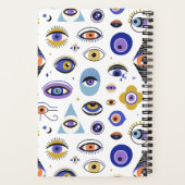 Evil Eye for Viel Glück Protection Spiral Notebook Notizblock (Rückseite)