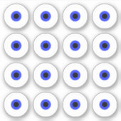 Evil eye Full Sheet Aufkleber (Vorderseite)