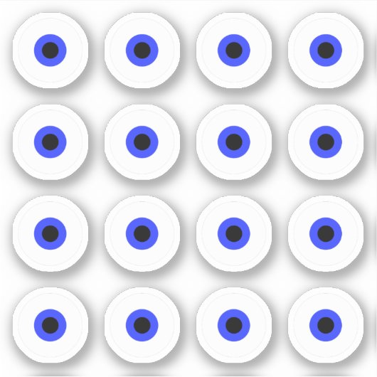 Evil eye Full Sheet Aufkleber (Vorderseite)
