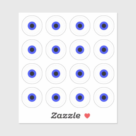 Evil eye Full Sheet Aufkleber (Blatt)