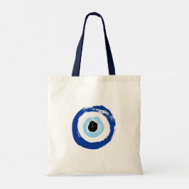 Evil Eye gedruckte Leinwand Natural Tote Bag Tragetasche