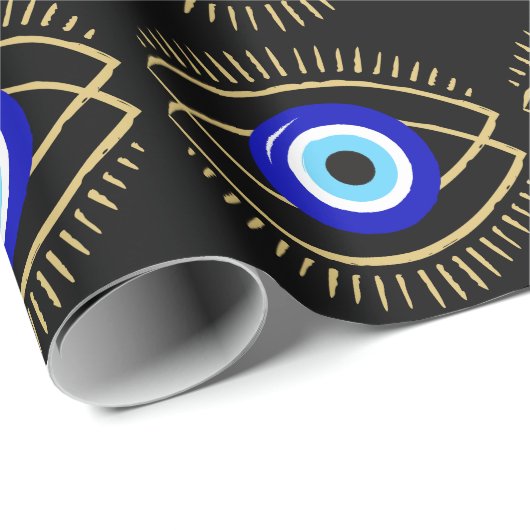 Evil Eye Geschenkpapier (Rolleneckpunkt)