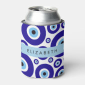 Evil Eye, Greek Eye, Turkish Eye, Mati, Your Name Dosenkühler (Kanne Vorderseite)