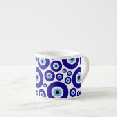 Evil Eye, Greek Eye, Turkish Eye, Mati, Your Name Espressotasse (Vorderseite Rechts)