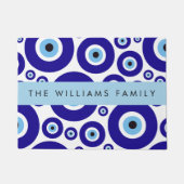 Evil Eye, Greek Eye, Turkish Eye, Mati, Your Name Fußmatte (Vorderseite)