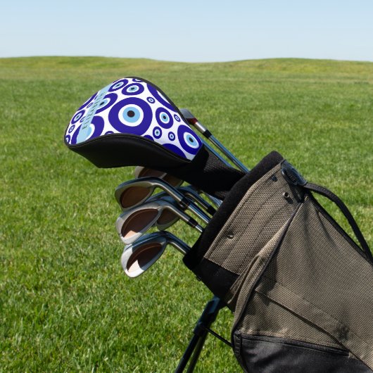 Evil Eye, Greek Eye, Turkish Eye, Mati, Your Name Golf Headcover (In SItu)