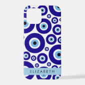 Evil Eye, Greek Eye, Turkish Eye, Mati, Your Name iPhone Hülle (Rückseite)
