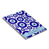 Evil Eye, Greek Eye, Turkish Eye, Mati, Your Name Notizblock (Rechte Seite)