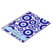 Evil Eye, Greek Eye, Turkish Eye, Mati, Your Name Notizblock (Linke Seite)