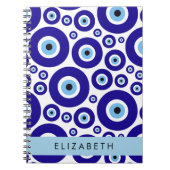Evil Eye, Greek Eye, Turkish Eye, Mati, Your Name Notizblock (Vorderseite)