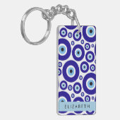 Evil Eye, Greek Eye, Turkish Eye, Mati, Your Name Schlüsselanhänger (Vorderseite links)