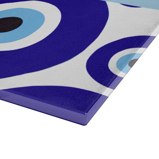 Evil Eye, Greek Eye, Turkish Eye, Mati, Your Name Schneidebrett (Ecke)