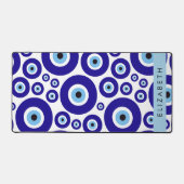 Evil Eye, Greek Eye, Turkish Eye, Mati, Your Name Schreibtischunterlage (Vorderseite)