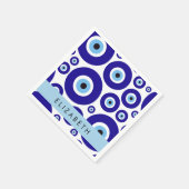 Evil Eye, Greek Eye, Turkish Eye, Mati, Your Name Serviette