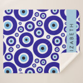 Evil Eye, Greek Eye, Turkish Eye, Mati, Your Name Sherpadecke (Vorderseite (Horizontal))