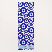 Evil Eye, Greek Eye, Turkish Eye, Mati, Your Name Yogamatte (Rückseite)