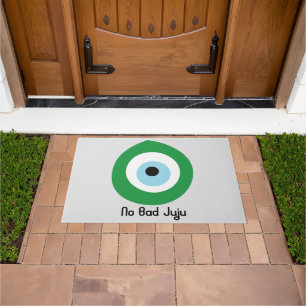 Evil Eye Green Nazar No Bad Juju Schutz Fußmatte